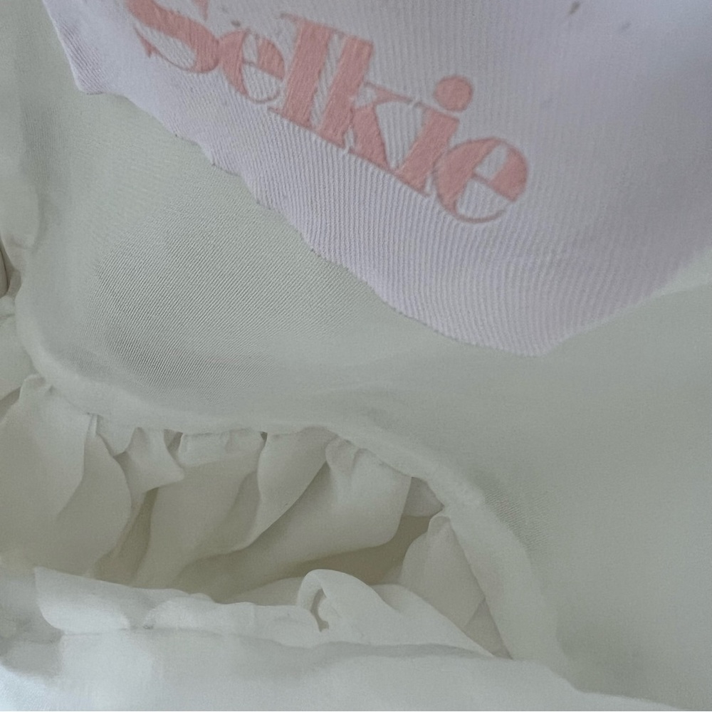 Selkie The Ivory French Puff Dress in White - Picture 9 of 10